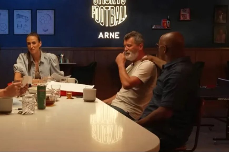‘Beautiful’ – Roy Keane comforted by Ian Wright after fighting back tears in rare display of emotion