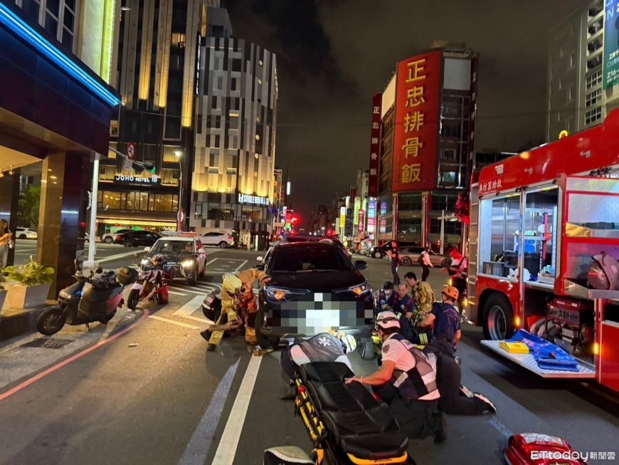 快訊／倒路上被輾過！高雄男「困車底下」命危送醫