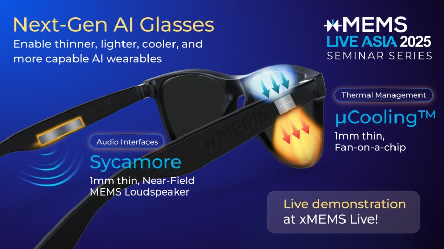 MEMS 扬声器 + MEMS 微风扇,xMEMS 介绍微机电技术演示 AI 智能眼镜原型机