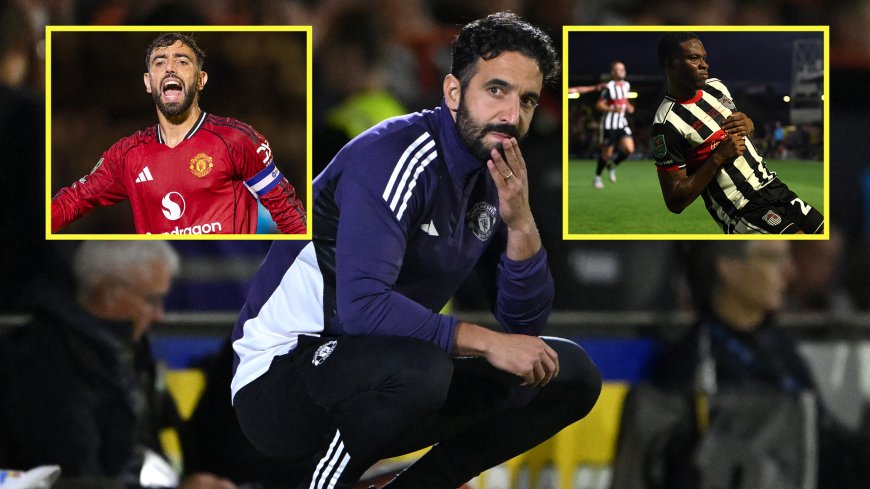 Ruben Amorim apologises to Man United fans as he gives cryptic verdict on players after Grimsby humiliation
