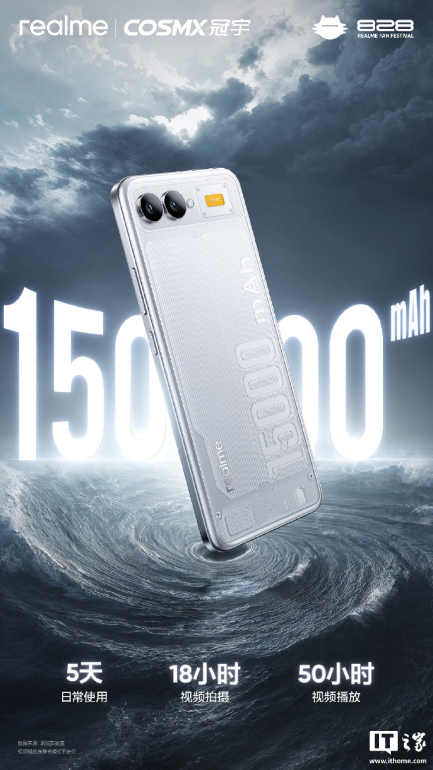 realme 真我 15000mAh 概念手机发布,整机厚度不到 9mm
