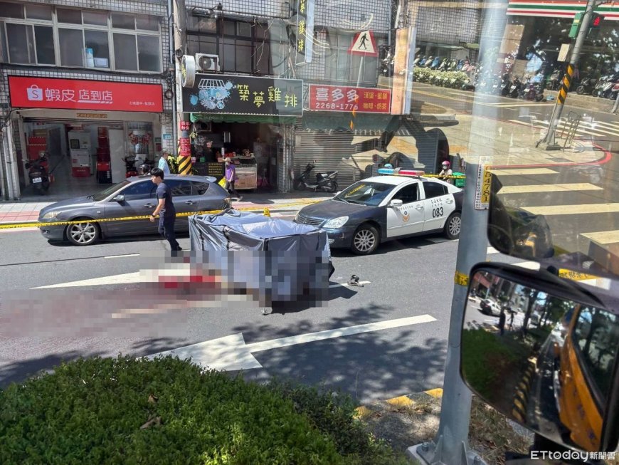 快訊／新北男過馬路未走斑馬線　遭大貨車撞輾臟器外露慘死