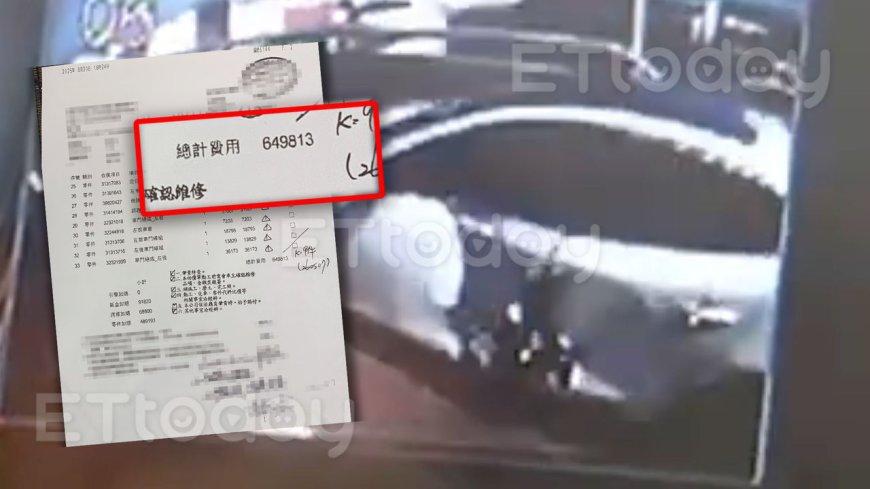 獨／軍卡撞車瞬間曝！中士疑恍神出包　下車看「破大洞」三條線