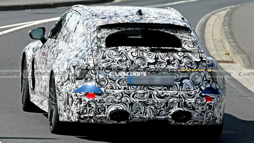 奥迪新款 RS6 Avant 旅行车纽北测试图曝光:全新插混动力,有望超 700 马力