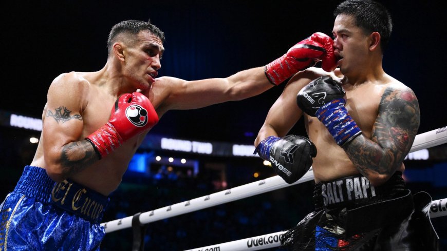 Tony Ferguson stops Salt Papi in incredible finish to claim first win in six years on boxing debut at Misfits 22 as crowd erupts