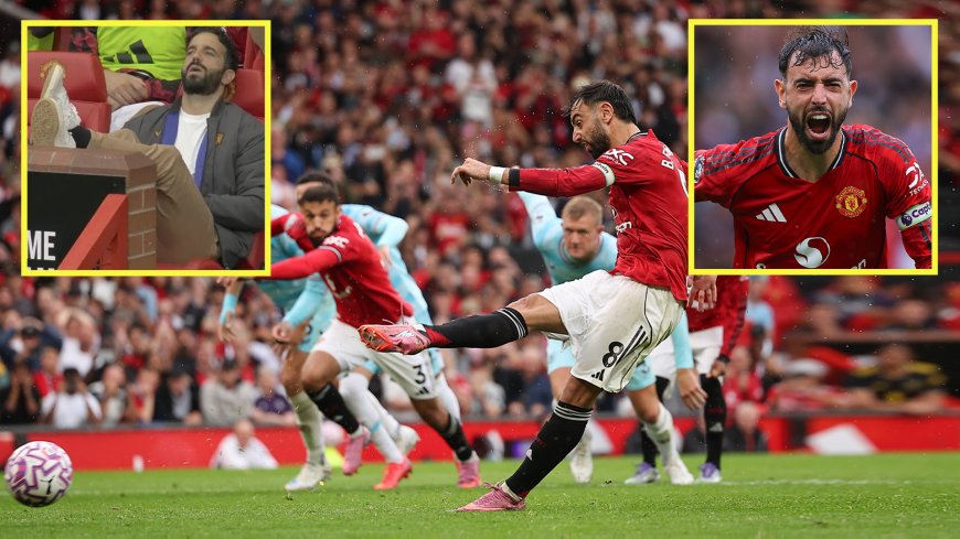 Ruben Amorim cuts stressful figure as VAR and Bruno Fernandes rescue Man United against Burnley
