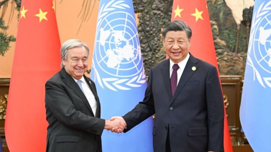 习主席在上合组织峰会前告诉古特雷斯:中国支持联合国的全球作用