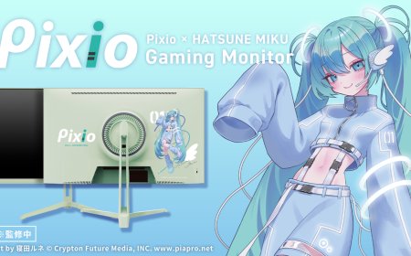 Pixio 推出初音未来联名显示器：薄荷绿配色 + 主题绘画，27 英寸 180Hz WQHD
