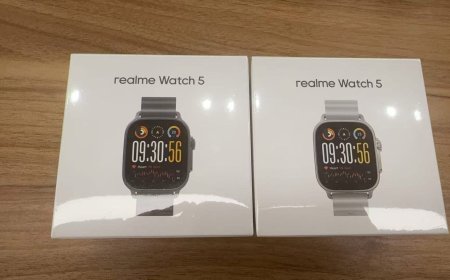 realme 真我 Watch 5 智能手表实物曝光：1.97 英寸屏幕、460mAh 电池、可追踪 108 种运动