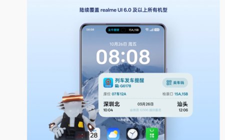 车票状态“上岛”：真我 realme UI 6.0“流体云 / 小布建议”正式接入中国铁路 12306 应用