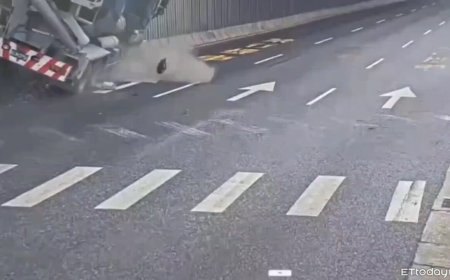 北市女被水泥車拖行100公尺亡　直行駕駛自責坐在地上