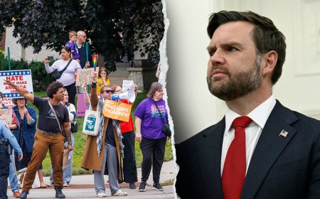 ‘Tone-deaf’ protesters heckle Vance outside Minneapolis church shooting site