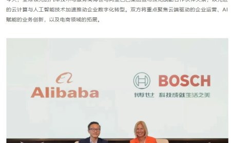 博世与阿里巴巴深化战略合作：通义千问“上车”，将电商版图拓展至东南亚