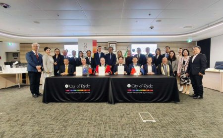 邱臣遠代理市長率團赴澳成功攜手萊德市簽署科技發展合作MOU 提升竹市國際能見度