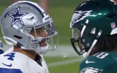 Eagles All-Pro defender spits on Dak Prescott and gets ejected before a snap is played and stuns crowd on banner night