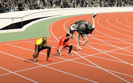 Ridiculous 3D simulation shows how race between Cristiano Ronaldo, Usain Bolt and an Ostrich would go