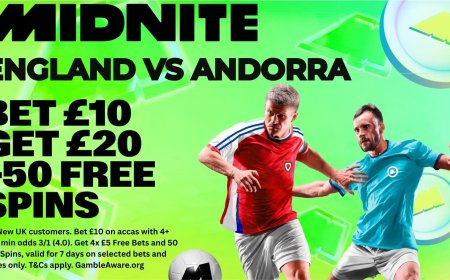England vs Andorra: Enjoy the World Cup 2026 qualifier with Midnite’s welcome offer