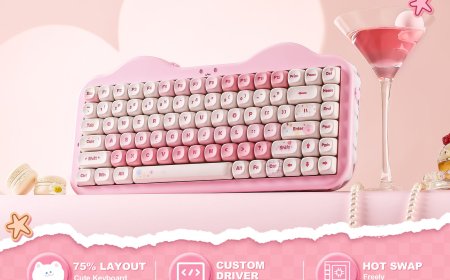 “奶油”硅胶侧裙，键设宇宙 YUNZII 推出 C75 萌系蛋糕机械键盘