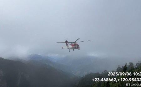 19人登山隊攀玉山！女山友摔傷失溫　直升機緊急吊掛送醫