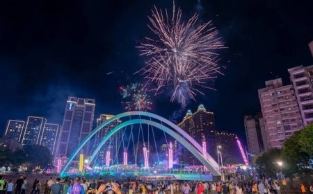 桃園景福宮慶讚中元　水燈排遶境、放水燈超吸睛