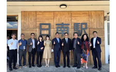 台日情誼再升溫！臺中經發局前進日南．姊妹車站促觀光新契機