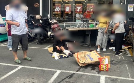 高雄阿姨全聯停車「誤踩油門」暴衝　2女遭撞流鮮血...險衝進店裡