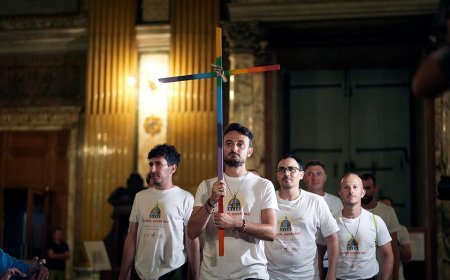 LGBTQ Catholics march through St. Peter’s Basilica in Jubilee rite as Vatican calendar entry stirs controversy