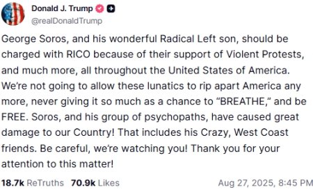 敢在特朗普头上动土，索罗斯危？