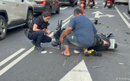 台南車禍！66歲阿北騎車轉彎撞15歲少年　人噴飛卡路邊車底