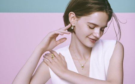 TASAKI珍珠首飾有個性　葉片變K金小方塊