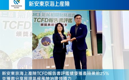 新安東京海上產險獲TCFD績優肯定　以系統化風險管理打造韌性營運
