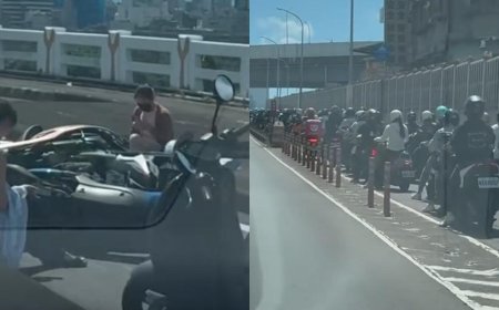 【有片】忠孝橋機車道3車碰撞　交通一度大塞車驚人畫面曝光