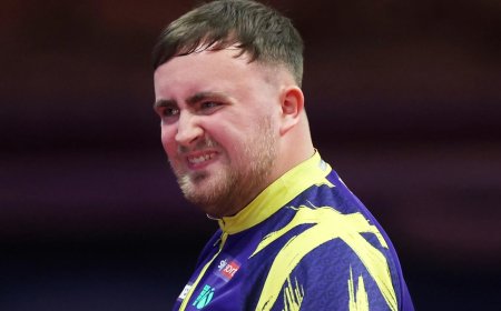 Luke Littler voices complaint immediately after winning Czech Darts Open first round
