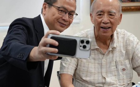 拜會吳伯雄！羅智強再喊「一個太陽」　誓言不會重演2024悲劇