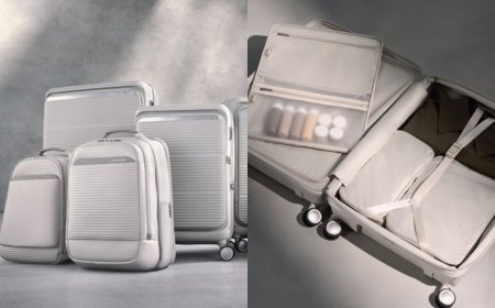 超狂奶白行李箱上市就拿兩個紅點設計獎！兩種開法簡直貼心到家
