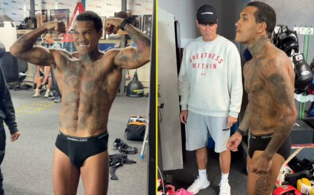 Conor Benn flaunts ripped physique as exact weight revealed 10 weeks before Chris Eubank Jr rematch