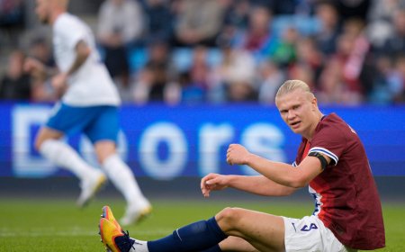 Erling Haaland left needing stitches after freak injury on international duty