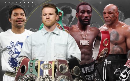 Mike Tyson, Manny Pacquiao, Oleksandr Usyk and boxing’s biggest names cast Canelo Alvarez vs Terence Crawford predictions