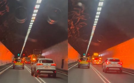 白休旅雪隧暢行封閉車道！網怒批「好瞎」　警曝可罰三寶6千元