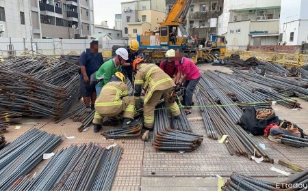 台南工地意外！45歲工人墜落12米受困　警消搶救急送醫