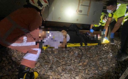 快訊／台鐵深夜事故　男遭火車撞擊「左腳掌斷肢」搶救中