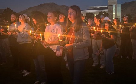 Utah students lift voices in prayer at vigil for Charlie Kirk’s Christian legacy: 'Felt called by God'