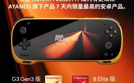 AYANEO KONKR Pocket FIT 安卓掌机 7 天销量登顶，限时为过去所有订单免费升级电池至 8400mAh