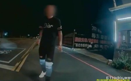 恐怖！新北男持鐵棍攔車敲打　女騎士驚喊「我沒有怎樣啊」