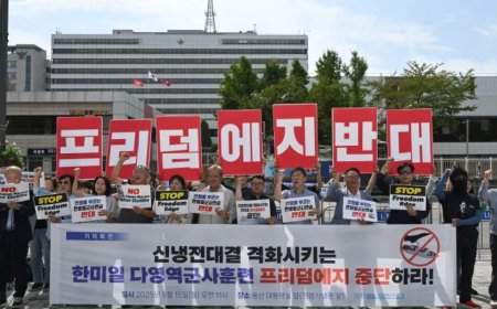 美日韩在韩国举行“自由之刃”联合海空演习