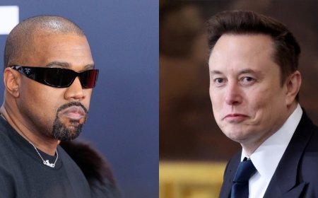 Elon Musk And Kanye West Caught Bonding Over Tumultuous Relationships Wih Exes Grimes & Kim Kardashian