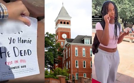 WATCH: Clemson student caught on video appearing to mock Charlie Kirk after assassination