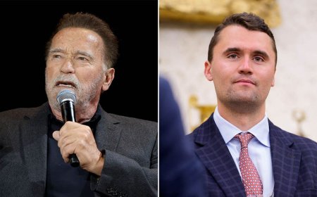 Arnold Schwarzenegger warns America is approaching democracy 'cliff' after Charlie Kirk assassination