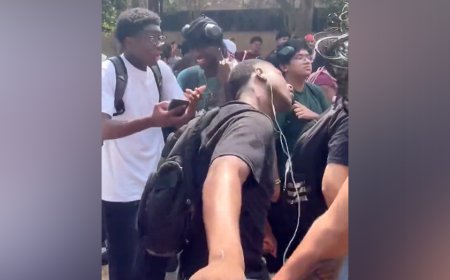 Student expelled after being caught on video acting out Charlie Kirk's assassination at Texas State vigil