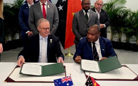 受中国在太平洋地区崛起影响，澳大利亚和巴布亚新几内亚推迟签署国防协议